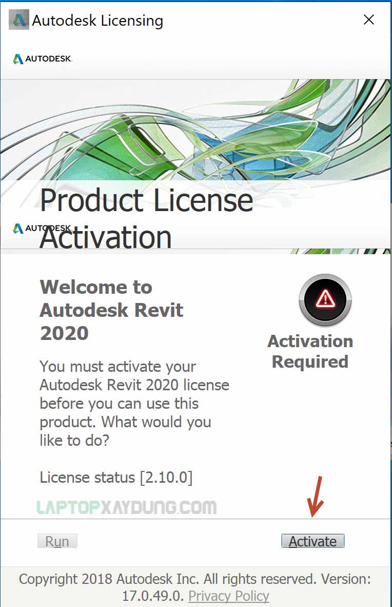 cài đặt Autodesk Revit 2019