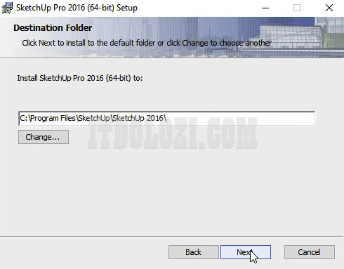 Cài đặt sketchup 2016 
