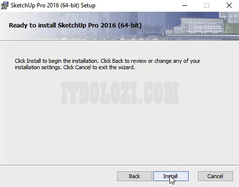 Cài đặt sketchup 2016