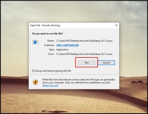 Hướng dẫn tải Zalo cho PC
