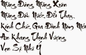 Font thư pháp có nhiều loại, mỗi loại mang đến vẻ đẹp độc đáo cho văn bản.