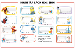 Các loại nhãn vở phổ biến bao gồm nhãn vở học sinh, nhãn văn phòng, và nhãn cá nhân, phù hợp với nhiều nhu cầu sử dụng khác nhau.