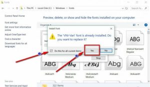 Cách tải Font VNI đầy đủ