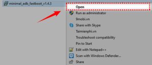 Cách tải Minimal ADB and Fastboot
