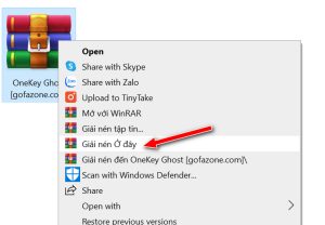 Cách tải Onekey Ghost
