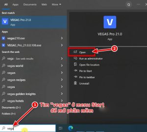 Cách tải Sony Vegas Pro 21