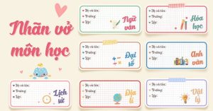 Mẫu nhãn vở đẹp trên Word giúp dễ dàng thiết kế nhãn vở ấn tượng, hỗ trợ quản lý sách vở hiệu quả và tăng cảm hứng học tập.