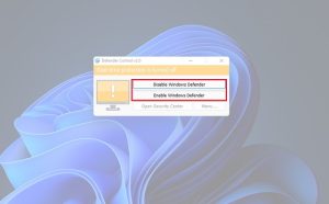 Hướng dẫn chi tiết cách tải Defender Control 