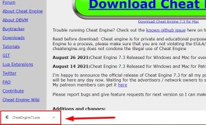 Hướng dẫn tải Cheat Engine