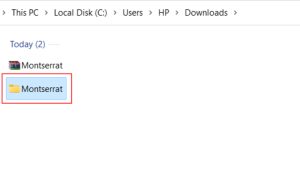 Hướng dẫn tải Font Montserrat