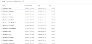 Hướng dẫn tải Font Montserrat