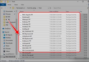 Hướng dẫn tải font thư pháp