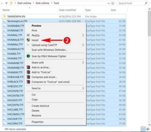 Hướng dẫn tải Font VnTime