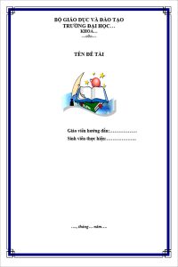 Mẫu bìa cho báo cáo cần thể hiện sự chuyên nghiệp, rõ ràng và phù hợp với nội dung trình bày.