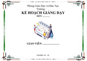 Mẫu bìa giáo án đại học thường yêu cầu sự trang trọng, rõ ràng và thể hiện tính chuyên môn cao.