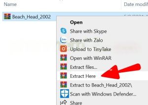 Quy trình tải game Beach Head 2002