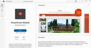 Tải PowerPoint Mobile từ Microsoft Store