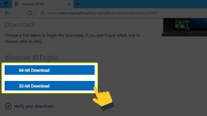 Tải Windows 10 trên Microsoft Edge