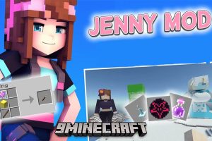 Jenny Mod là bản mod độc đáo, bổ sung nhân vật Jenny cho Minecraft.
